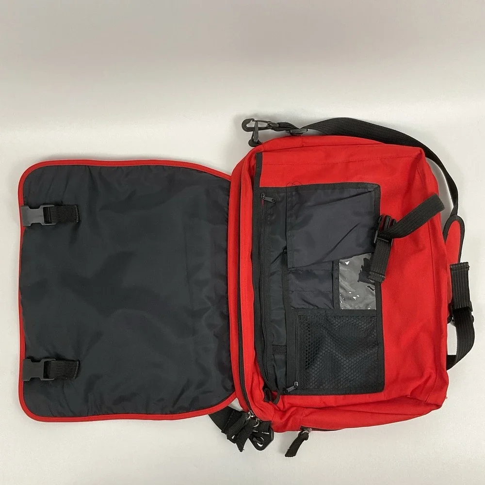 GH Bass Co Orange Messenger Bag Laptop Shoulder‎ Crossbody Work Travel Bag